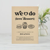 私たちはデザートカップルのウェディングシャワー 招待状 (スタンド正面)