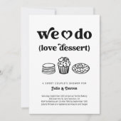 私たちはデザートカップルのウェディングシャワー 招待状 (正面)