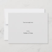 私たちはデスバレーでアウトドアアドベンチャーの結婚式を挙げました 案内状 (裏面)