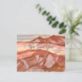 私たちはデスバレーでアウトドアアドベンチャー挙式しました 案内状 (スタンド正面)