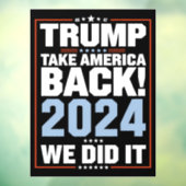 私たちはトランプ米国国旗の大統領47トランプ ウィンドウサイン (シート3)