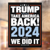 私たちはトランプ米国国旗の大統領47トランプ ウィンドウサイン (シート2)