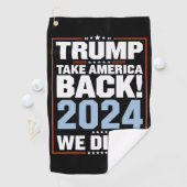 私たちはトランプ米国国旗の大統領47トランプ ゴルフタオル (インサイチュ)