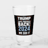 私たちはトランプ米国国旗の大統領47トランプ タンブラーグラス (正面)