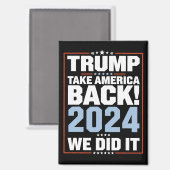 私たちはトランプ米国国旗の大統領47トランプ マグネット (正面/裏面)