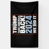 私たちはトランプ米国国旗の大統領47トランプ 横断幕 (縦)