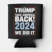 私たちはトランプ米国国旗の大統領47トランプ 缶クーラー (正面)