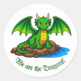 私たちはドラゴンです ラウンドシール