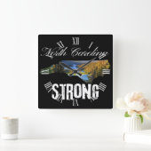 私たちはノースカロライナ州の強い スクエア壁時計 (ホーム)