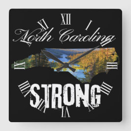 私たちはノースカロライナ州の強い スクエア壁時計