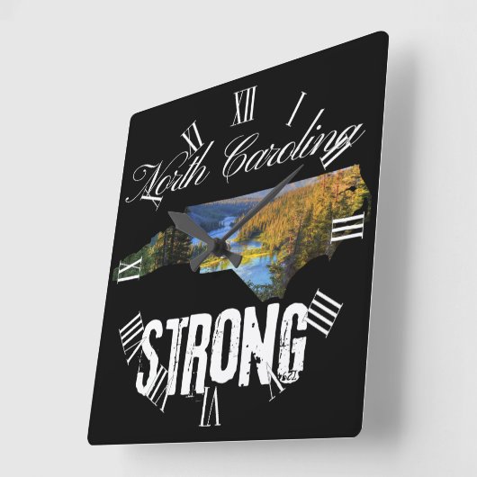 私たちはノースカロライナ州の強い スクエア壁時計 (傾斜)