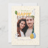 私たちはハッピーイースター写真の家族 シーズンカード (正面)