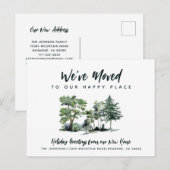 私たちはハッピープレイスホリデーニューアドレスに移動 案内ポストカード (正面/裏面)