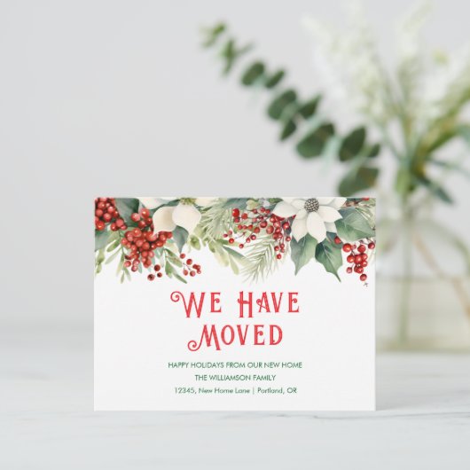 私たちはハッピーホリデーを引っ越して家に帰った ポストカード (スタンド正面)