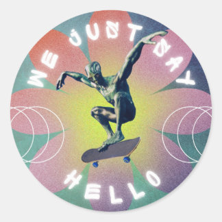 私たちはハローと言う ラウンドシール