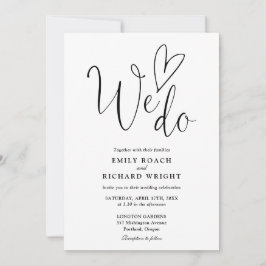 私たちはハートの脚本を白黒結婚で愛す 招待状