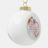 私たちはハートを祖父母のクリスマスが大好き セラミックボールオーナメント (左)