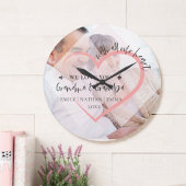 私たちはハートを祖父母のクリスマスが大好き ラウンド壁時計