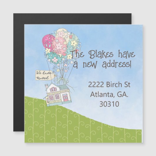 私たちはバルーンマグネットで家を動かした (正面/裏面)