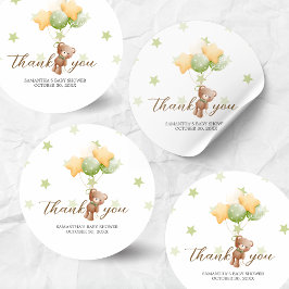 私たちはバルーン赤ちゃんシャワーを待つことができる ラウンドシール