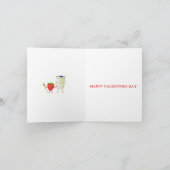 私たちはバレンタインのカップルの引用文のように一緒に行おもしろいく シーズンカード (内部)