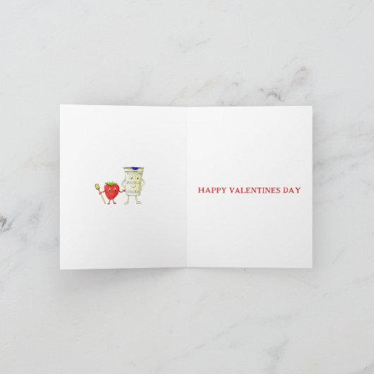 私たちはバレンタインのカップルの引用文のように一緒に行おもしろいく シーズンカード (内部)