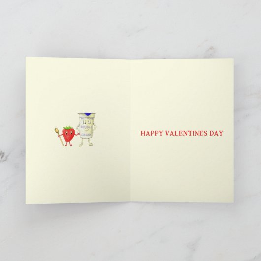 私たちはバレンタインのカップルの引用文のように一緒に行く カード (内部)