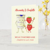 私たちはバレンタインのカップルの引用文のように一緒に行く カード (黄色い花)