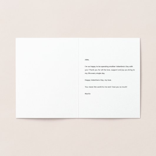 私たちはバレンタインデーさんとゲイさん一緒に行く 箔カード (内部)