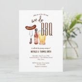 私たちはバーベキューブライダルシャワーカップルのシャワーを行う 招待状 (スタンド正面)