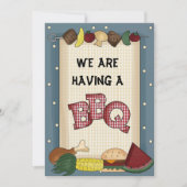 私たちはバーベキュー招待状をしている 招待状 (正面)