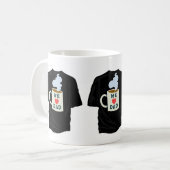 私たちはパパのTシャツをマグカップで愛している コーヒーマグカップ (正面左)