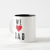 私たちはパパマグが大好き | faters day mugs ツートーンマグカップ (正面左)