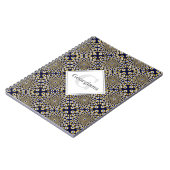 私たちはパーソナライズされたあなたを見ている海軍と金ゴールドタイル ノートブック (左側)