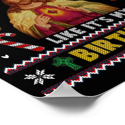 私たちはパーティーのように私の誕生日イエズスセーター ポスター (角)