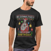 私たちはパーティーのように私の誕生日イエズスセーター Tシャツ (正面)