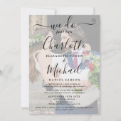 私たちはパート2結婚のフォトシーケンシャルスクリプトを行う 招待状 (正面)