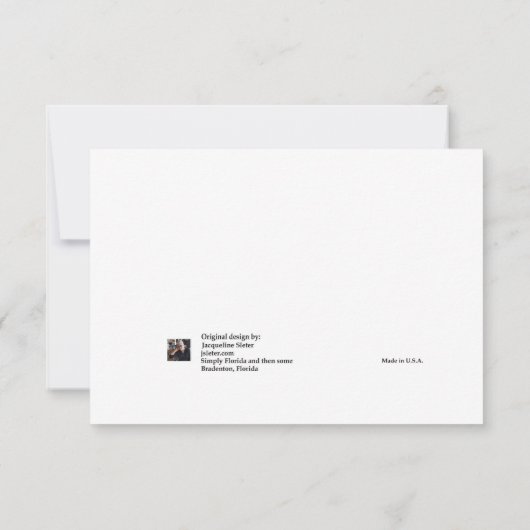 私たちはビーチRsvpでそれを行う セーブザデート (裏面)