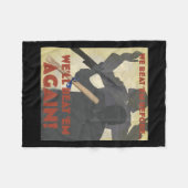 私たちはビートする前に。またビートだ！2025エディティ フリースブランケット (正面(横))