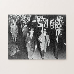 私たちはビールの抗議の古い写真が欲しい。ヴィンテージビール ジグソーパズル