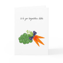 私たちはピーナッツとニンジンのように合う