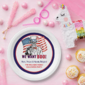 私たちはブー愛国的なハロウィンコスチュームパーティー ペーパープレート (パーティー)