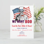 私たちはブー愛国的なハロウィンコスチュームパーティー 招待状 (スタンド正面)