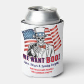 私たちはブー愛国的なハロウィンコスチュームパーティー 缶クーラー (缶正面)