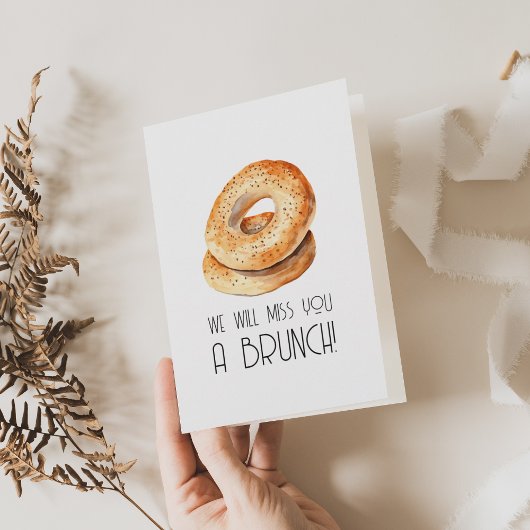 私たちはブ恋しく思ランチの退職挨拶状を用意する カード