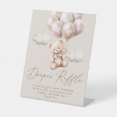 私たちはベアバルーンおむつラッフルを心待ちできる 台座サイン (正面)