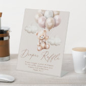 私たちはベアバルーンおむつラッフルを心待ちできる 台座サイン (インサイチュ)