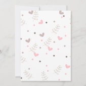 私たちはベアバルーン赤ちゃんシャワーを心待ちできる 招待状 (裏面)