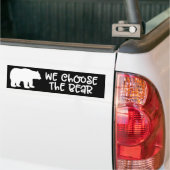 私たちはベアフェミニズム4Bフェミニストを選ぶ バンパーステッカー (トラック上)