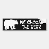 私たちはベアフェミニズム4Bフェミニストを選ぶ バンパーステッカー (正面)